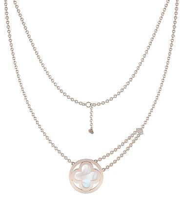 Колье из красного золота с керамикой  HPL-п2кр/к