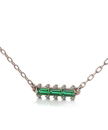 Колье из красного золота с бриллиантами и агатами ДН-п44/к