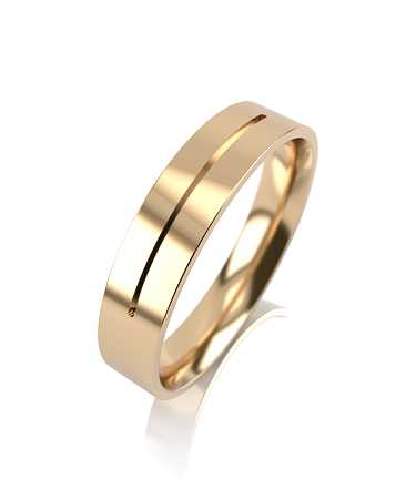 Обручальное кольцо из желтого золота 45/ж