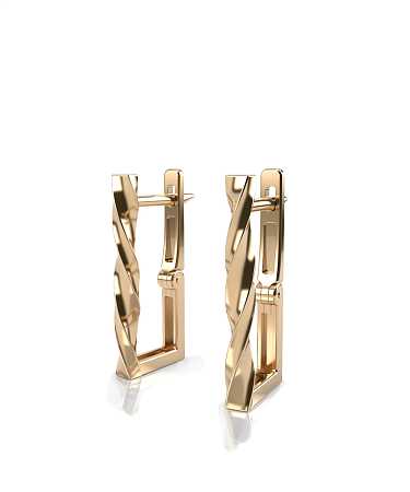 Серьги из желтого золота HP-с113/ж