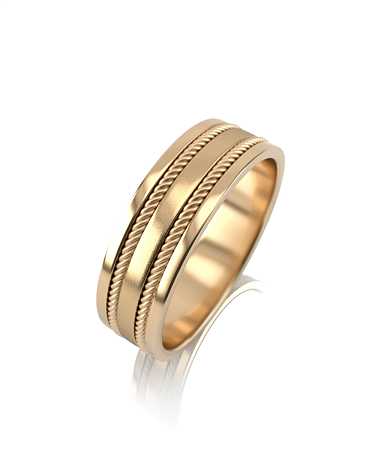 Обручальное кольцо из желтого золота Р-7к/ж