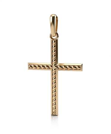 Крест из желтого золота  ТК-кр8/ж