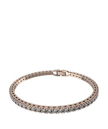 Браслет из красного золота с муассанитами МТ-Б1/к