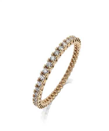 Кольцо из желтого золота с бриллиантами SL-к6/ж