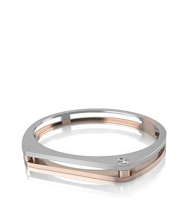 Браслет из комбинированного золота с бриллиантом HP-б109/бк