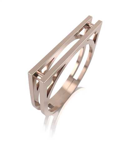 Кольцо из красного золота HP-к109/к