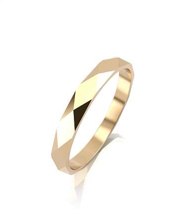 Обручальное кольцо из желтого золота ВН-11/ж