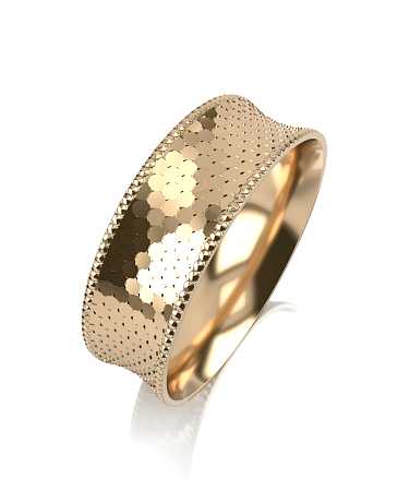 Обручальное кольцо из желтого золота МА-1/ж