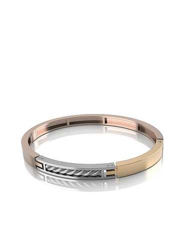 Браслет из комбинированного золота ДН-б108/бжк