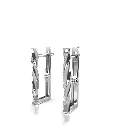 Серьги из белого золота HP-с113/б