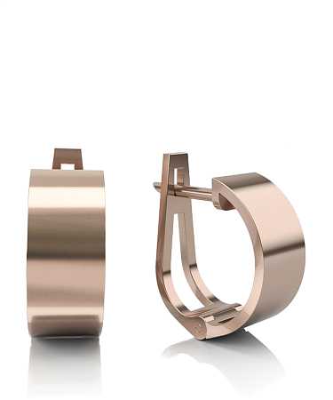 Серьги из красного золота  С865/к